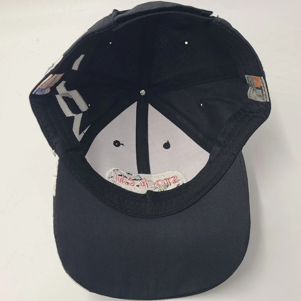 The Stock Car Cafe Hat Adjustable Black Racing Checkered‎ Flag Casual Wear Men